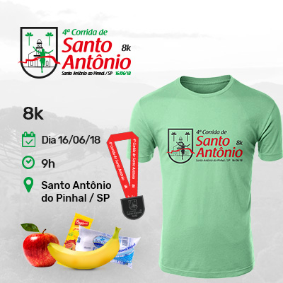 4ª Corrida de Santo Antônio - 8k - Santo Antônio do Pinhal / SP