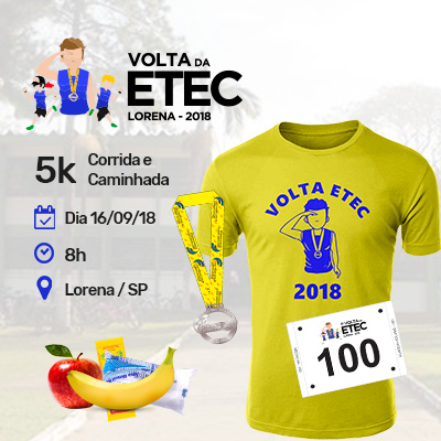 Volta da ETEC 2018 - Lorena / SP - 5k - Corrida e Caminhada