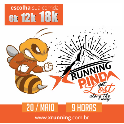 Corrida X Running Pinda – Etapa Colmeia - Pindamonhangaba / SP - 6k 12k 18k