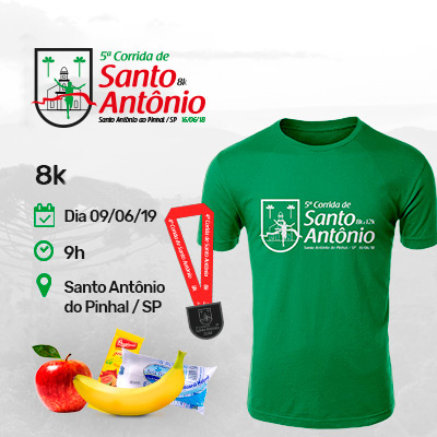 5ª Corrida de Santo Antônio - 8km - Santo Antônio do Pinhal / SP