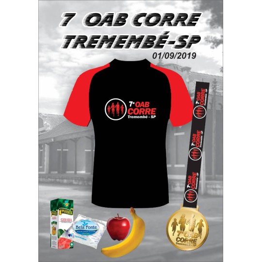 7ª OAB CORRE - Tremembé / SP - 200m 400m 2k (kids), caminhada 3k e corrida 5k