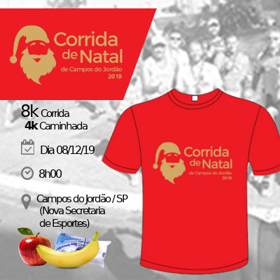 Corrida de Natal de Campos do Jordão - SP 2019 - Corrida 8km  e Caminhada 4k