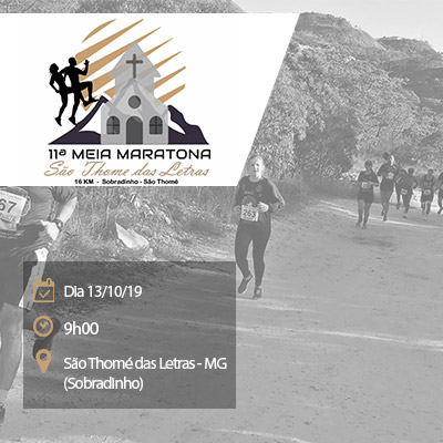 11ª Meia Maratona de São Thomé das Letras - MG