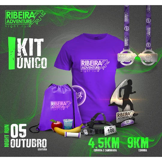 CORRIDA RIBEIRA ADVENTURE NIGHT RUN - UBATUBA / SP - 4.5K E 9K - CORRIDA E CAMINHADA