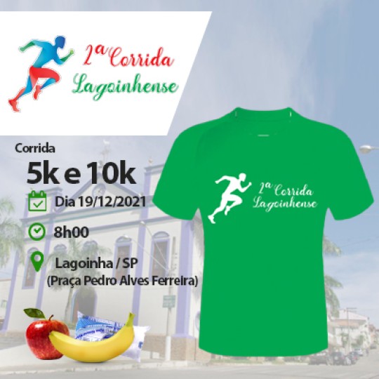 2ª corrida Lagoinhense - Lagoinha - SP - 200m 400m 2km (kids),  corrida 5km e 10km