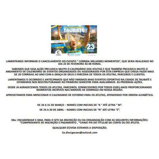 CORRIDA MELHORES MOMENTOS TAUBATÉ - Edição Especial - 2025